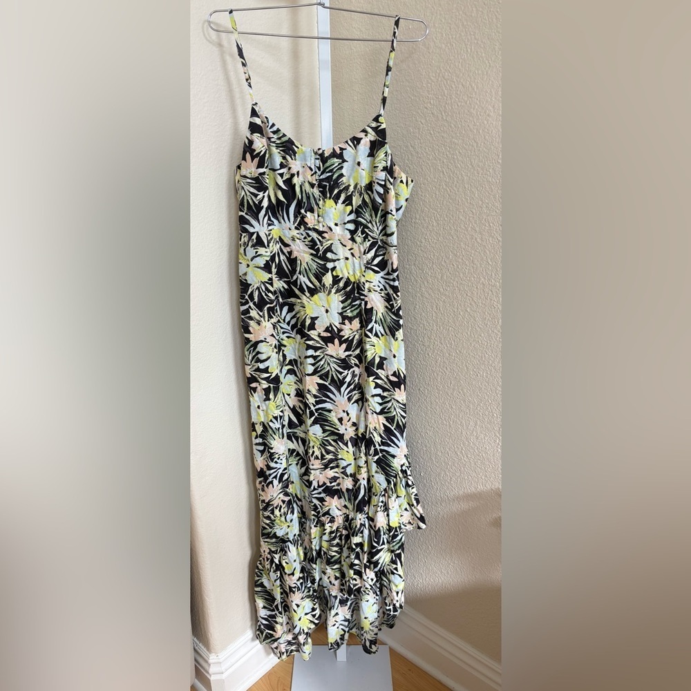 Volcom Thats My Type Maxi Dress in Lime - Size M - Picture 4 of 6